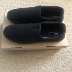 Black Slip-On Men Shoes Brand New